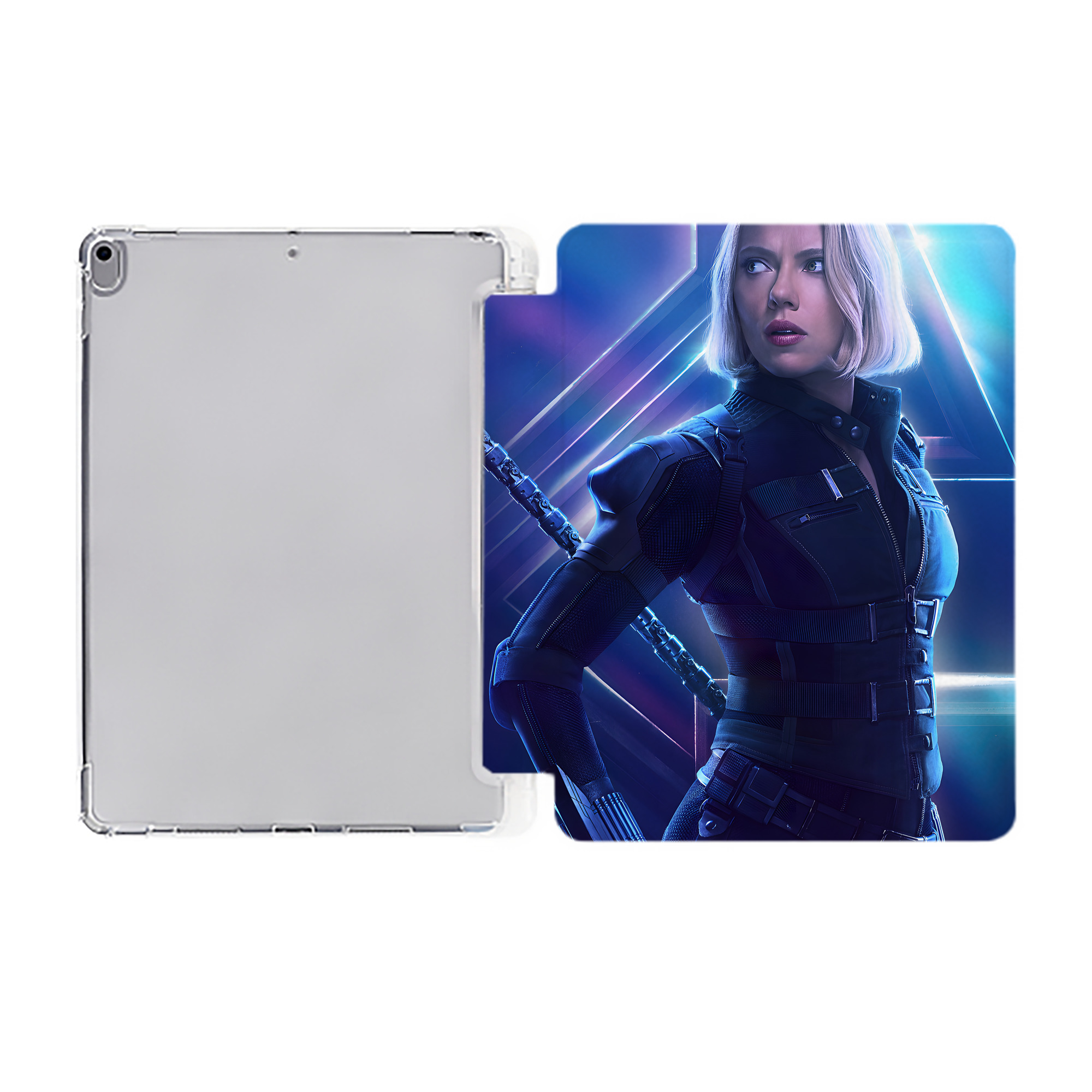 （画像用） アベンジャーズ The Avengers IPad ケース ペン収納付き 三つ折りスタンド PUレザー×シリコン 対応機種9.5/10.5/10.9インチ
